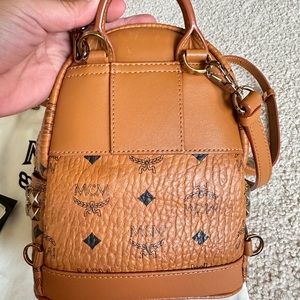 MCM stud mini backpack.